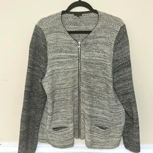 Talbots XL zip up cardigan